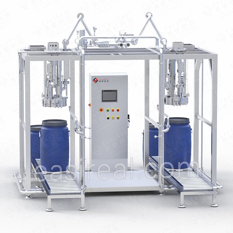 aseptic bag in drum filling system