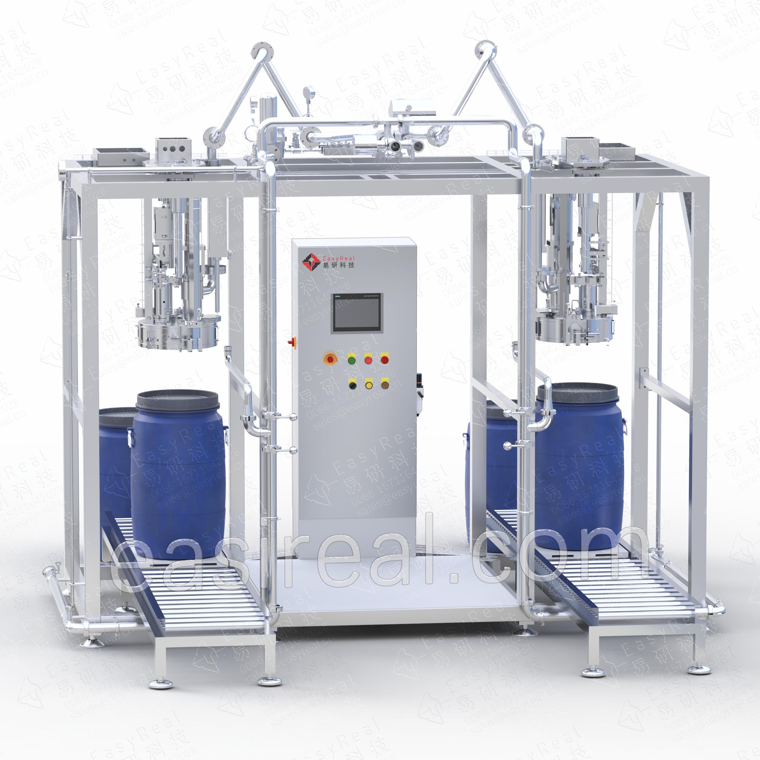 aseptic bag in drum filling system