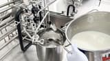Feeding liquid sample into pilot UHT system