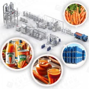 Carrot Processing Line | For Carrot Juice & Puree Production