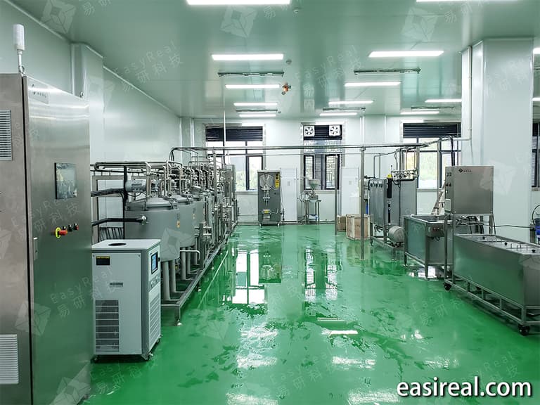 Overall view of the complete dairy and plant-based beverage pilot plant for education at Sichuan University of Science & Engineering