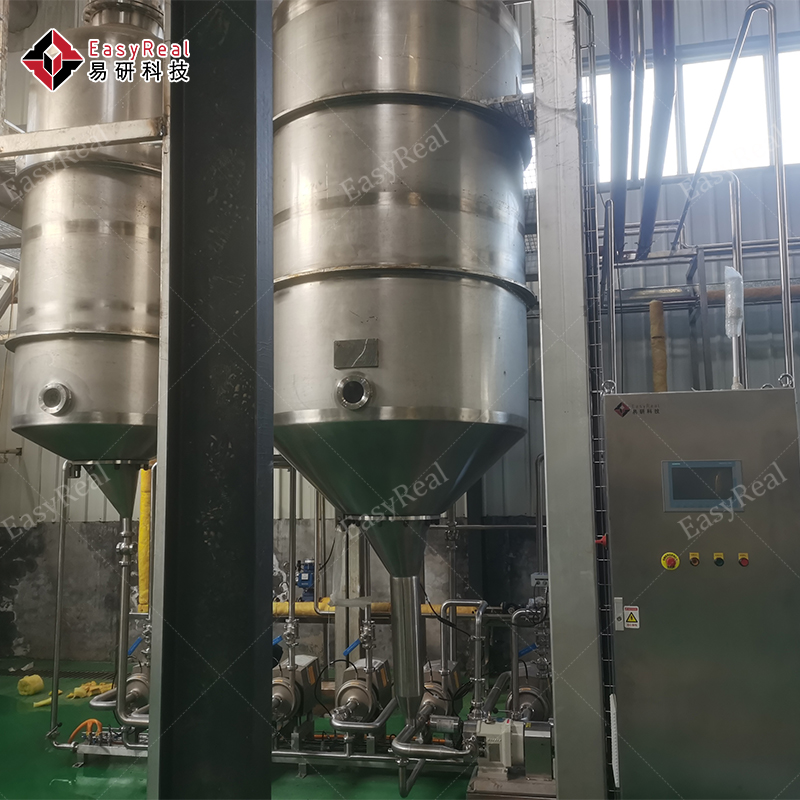 Falling Film Evaporator Body with Pumps and PLC Control Panel | EasyReal