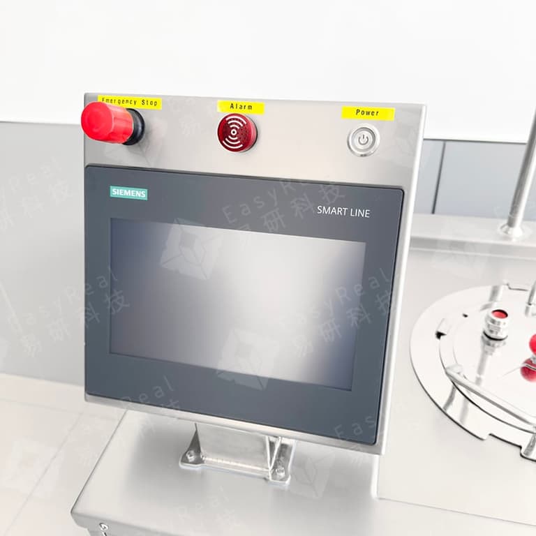 Siemens SMART LINE Touchscreen Interface on EasyReal Pilot Water Bath Fermenter