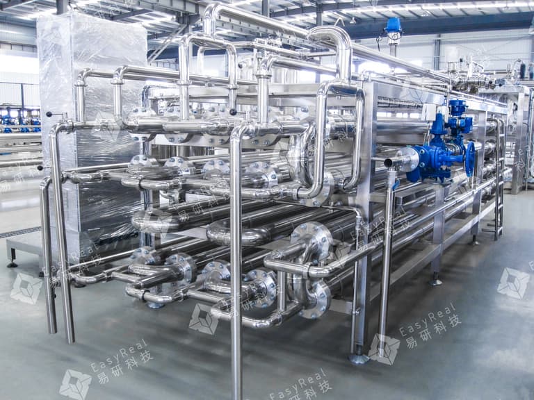 Tube-in-Tube Sterilizer for Acai Puree