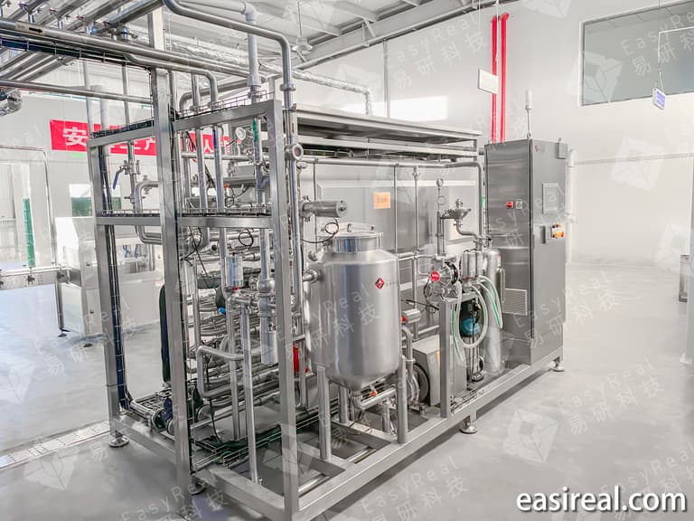 Tubular sterilizer system installed in the turnkey goji berry juice and puree production line for Ningxia Dahezhizhou Biotechnology