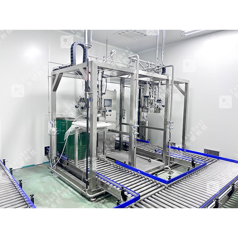 aseptic bag filling machine Compact layout (side angle)