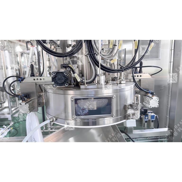 aseptic bag filling machine Component close-up