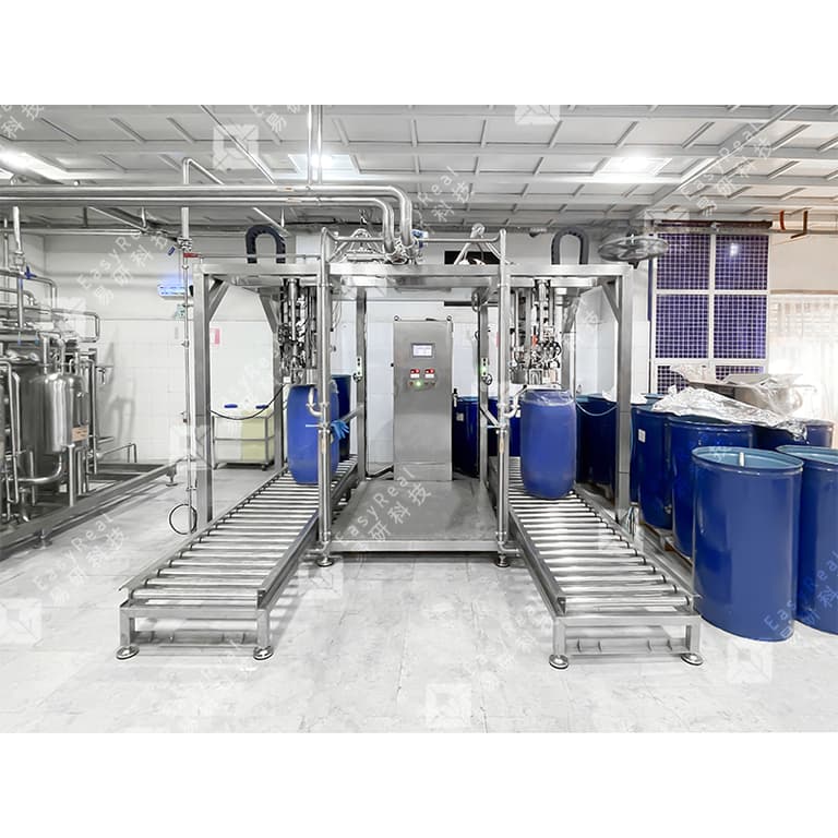 aseptic bag filling machine Installed line view (wide)