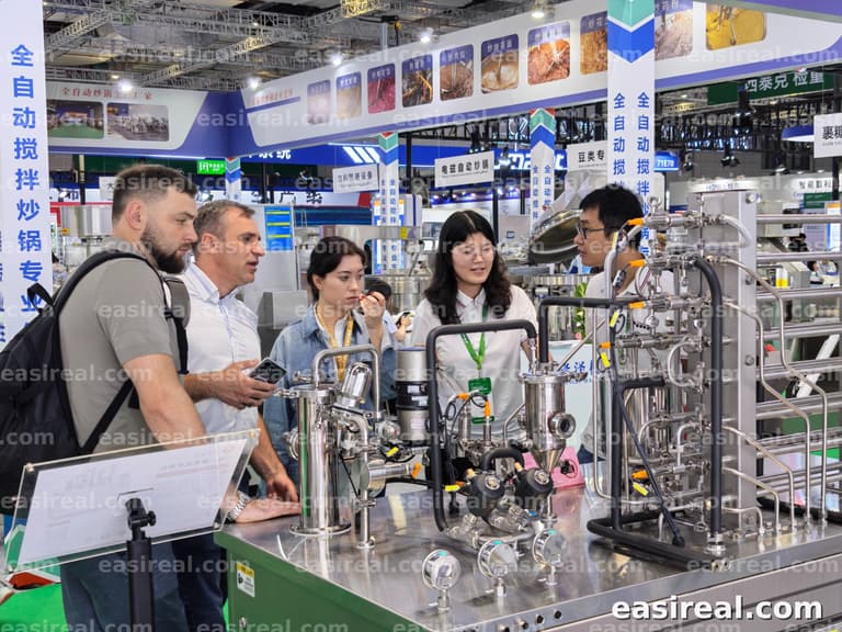 Shanghai EasyReal Machinery at ProPak China 2026 showcasing pilot and lab food processing equipment