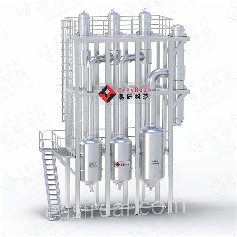 Triple-Effect Falling Film Evaporator for Juice and Tomato Paste Concentration | EasyReal