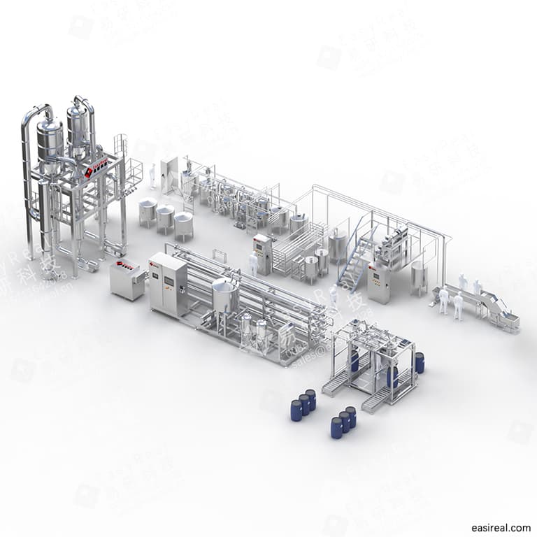 puree processing line