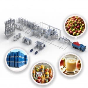 Full-automatic/manual Apple Pear Processing Line