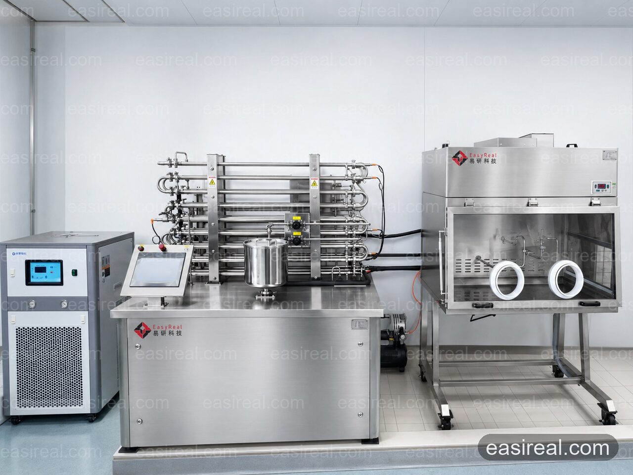 Pilot tubular sterilizer for fluid food research and development Pilot tubular sterilizer for fluid food research and development