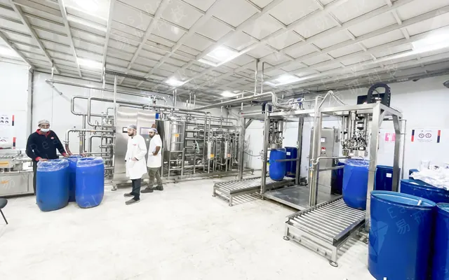 2TPH Tube-in-tube Sterilizer & Double-head Aseptic Bag Filling System for DURRA
