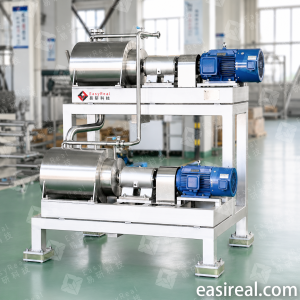 Fruit pulping and refining machine for industrial jam processing line