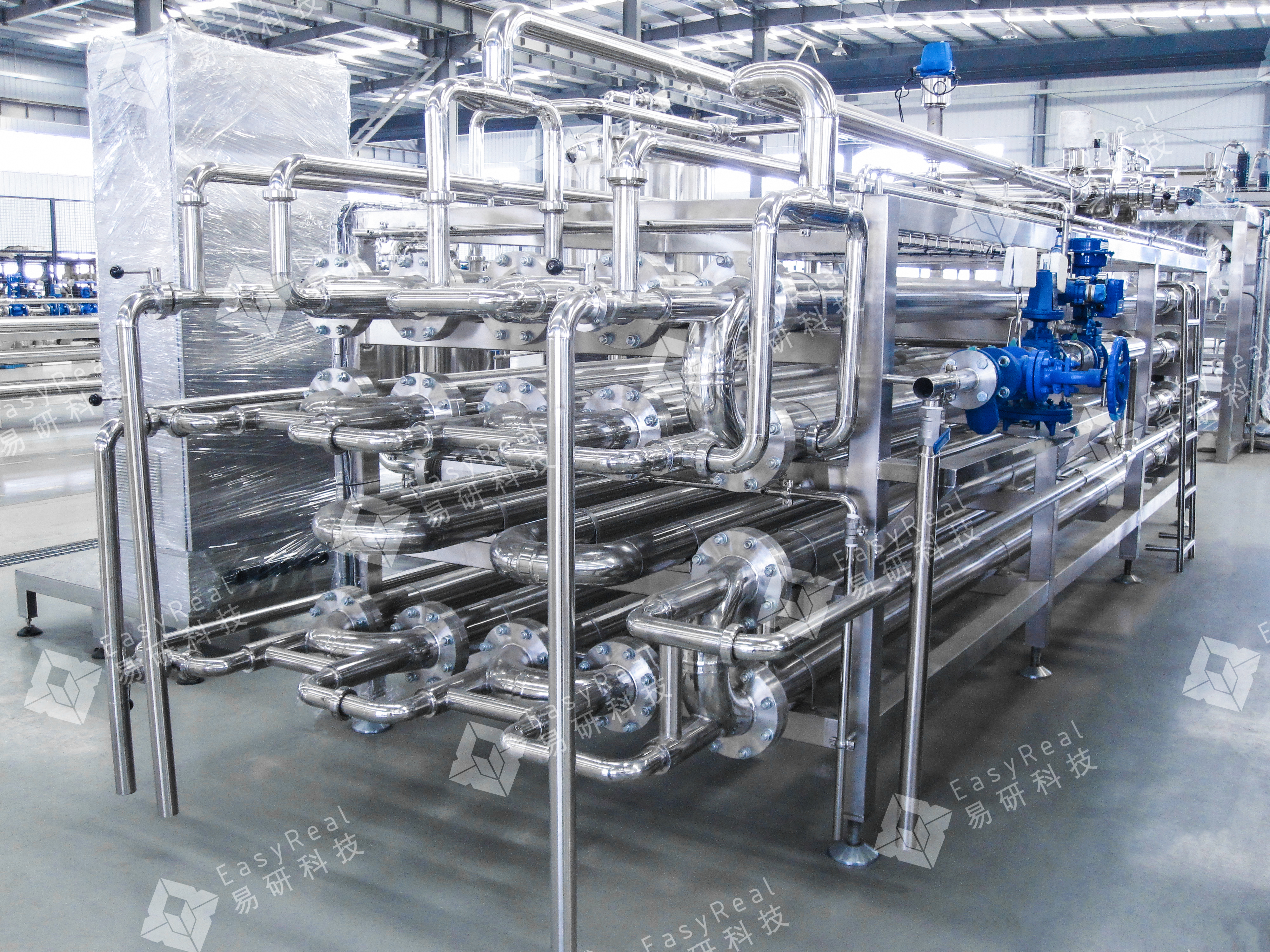 Tube-in-Tube Sterilizer for Acai Puree