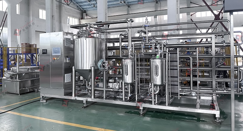 Quad tube pasteurizers