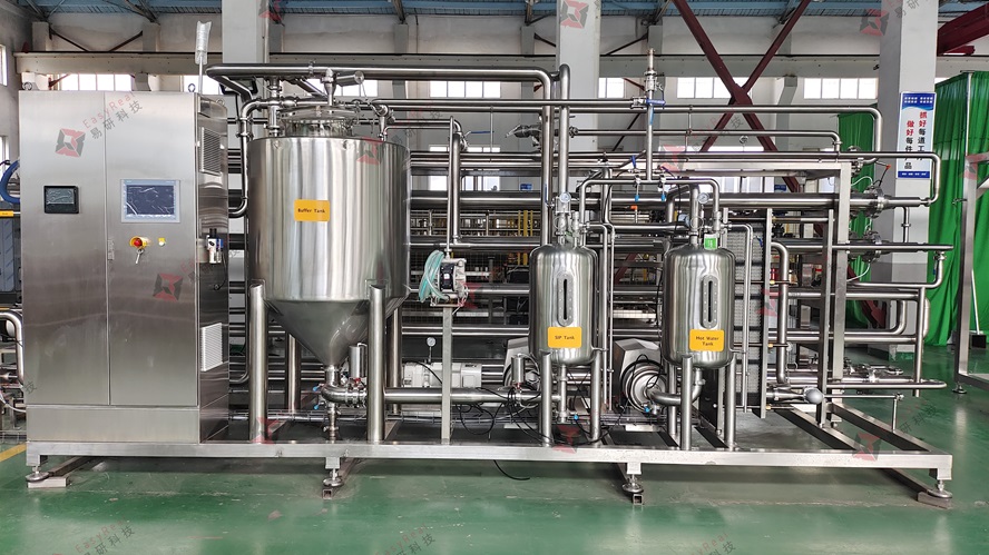 Tube-in-tube sterilizer line