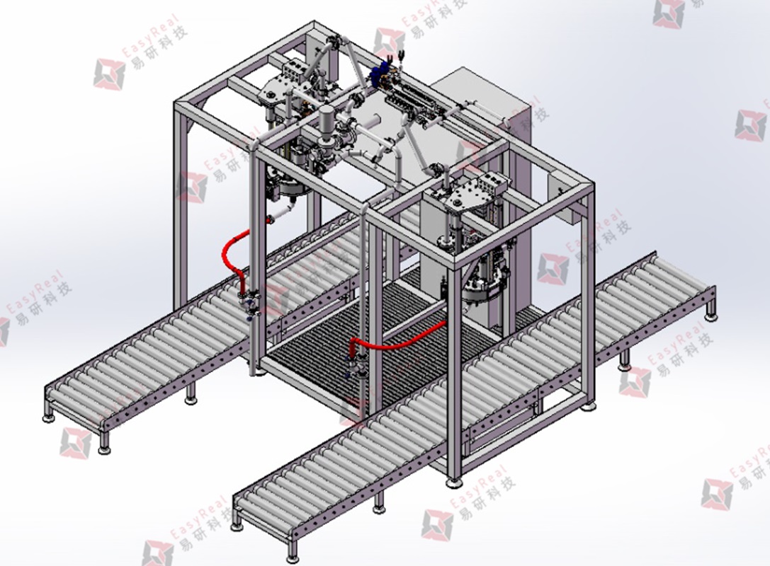 aseptic bag in drum filling machine